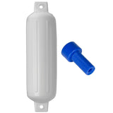 Polyform G-4 Twin Eye Fender 6.5" x 22" White w/Adapter [G-4 WHITE W/AIR ADAPTER]