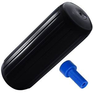 Polyform U.S. Polyform HTM-3 Fender 10.5" x 27" - Black w/Adapter - HTM-3 BLACK W/AIR ADAPTER