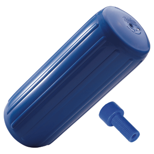Polyform U.S. Polyform HTM-3 Fender 10.5" x 27" - Blue w/Adapter - HTM-3 BLUE W/AIR ADAPTER