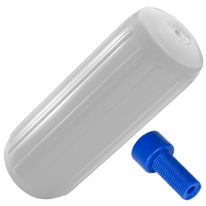 Polyform U.S. Polyform HTM-3 Fender 10.5" x 27" - White w/Adapter - HTM-3 WHITE W/AIR ADAPTER