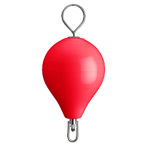 Polyform U.S. Polyform 13.5" CM Mooring Buoy w/SS Iron - Red - CM-2-SS RED/SS