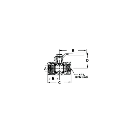 Conbraco/Apollo Bronze Ball Type Fuel Shut-Off Valve, 1/2" - 78-256-10 - official Conbraco/Apollo product image 3