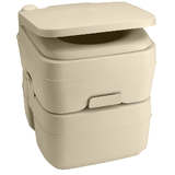 Dometic&trade; 965 Portable Toilet w/Mounting Brackets- 5 Gallon - Parchment - 311096502