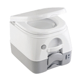 Dometic&trade; 974 MSD Portable Toilet w/Mounting Brackets - 2.6 Gallon - Grey - 301197406