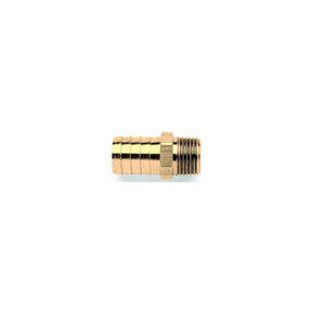 Brass Fittings 3/8" Hose x 3/8 Pipe Male Hose Barb - 32013 - image 1