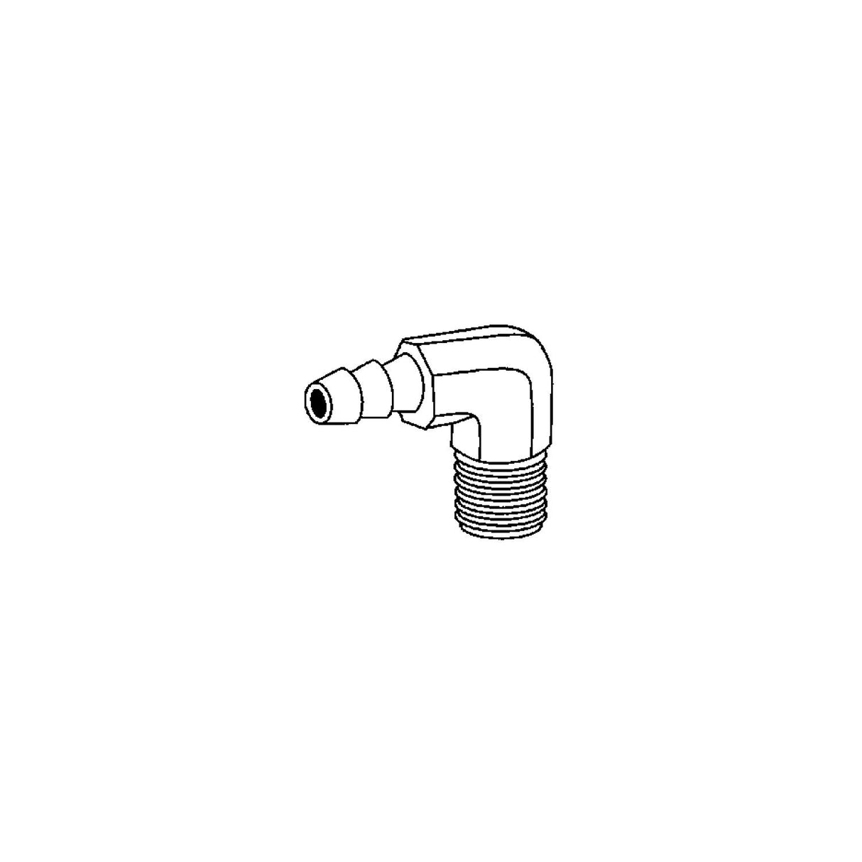 Brass Fittings Hose Barb Elbow 3/8 X 1/4 - 32041