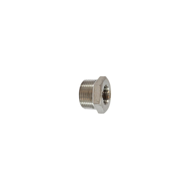 Brass Fittings 64509 304 Stainless Steel Hex Bushing, 3/4" x 1/2" - image 1