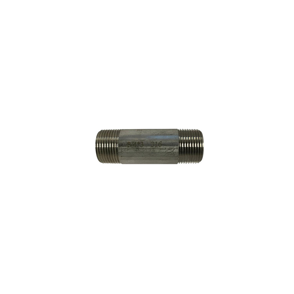 Brass Fittings 70080 316 Stainless Steel Nipple, 3/4" x Close - image 1