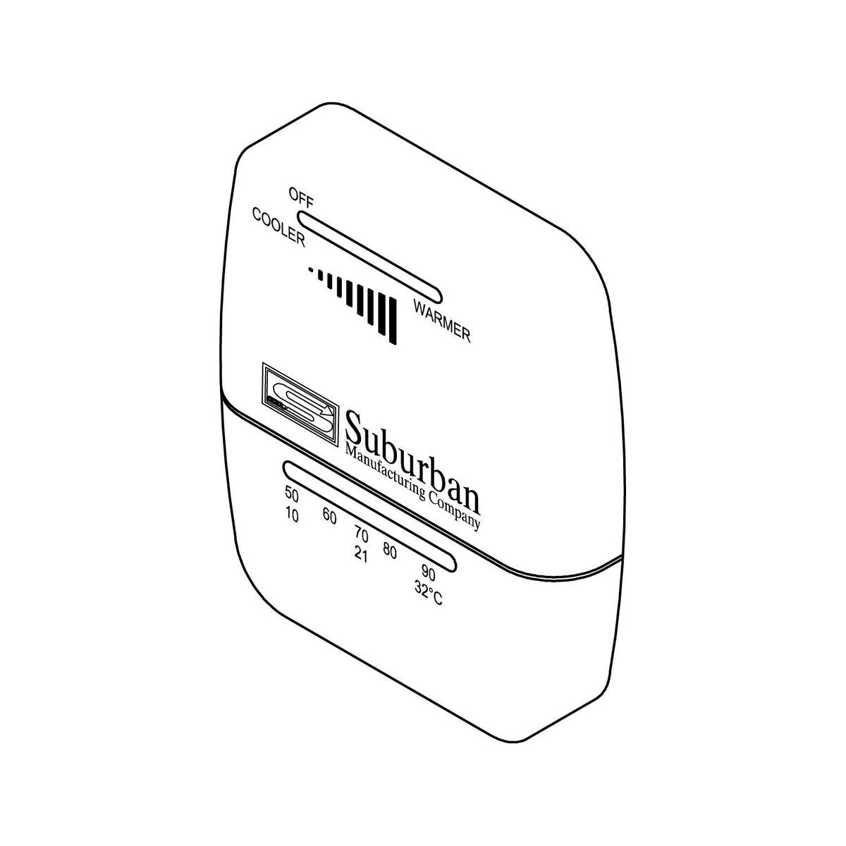 Suburban Mfg Suburban Furnace Part, Thermostat - 161154 - image 1