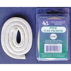 Western Pacific Teflon (PTFE) Flax Packing (1/2” x 2’) - 10021 - image 1