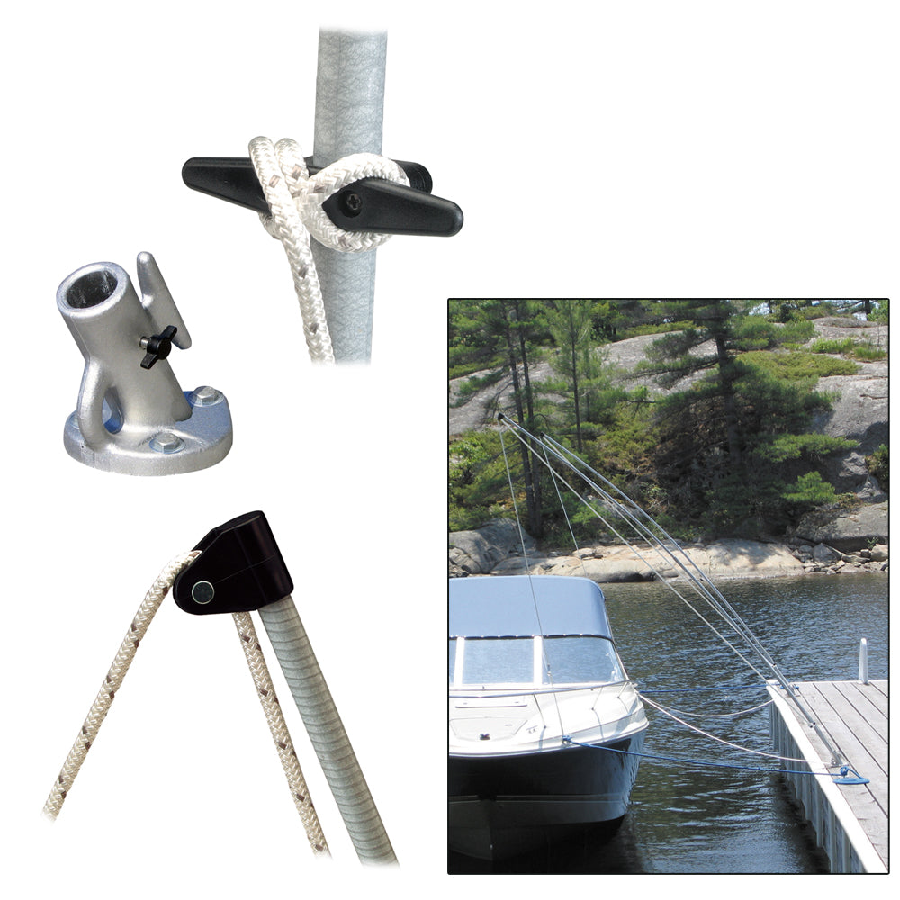 Dock Edge Premium Amarre Látigos 2PC 8ft 2,500 LBS hasta 18ft [3200-F]