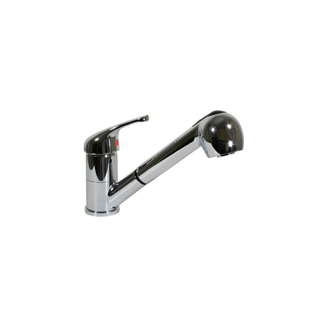 Scandvik 10871 Single Lever Galley Faucet With Pull-Out Sprayer, 5' Chrome-Flex Hose - 10871 - official Scandvik product image 3