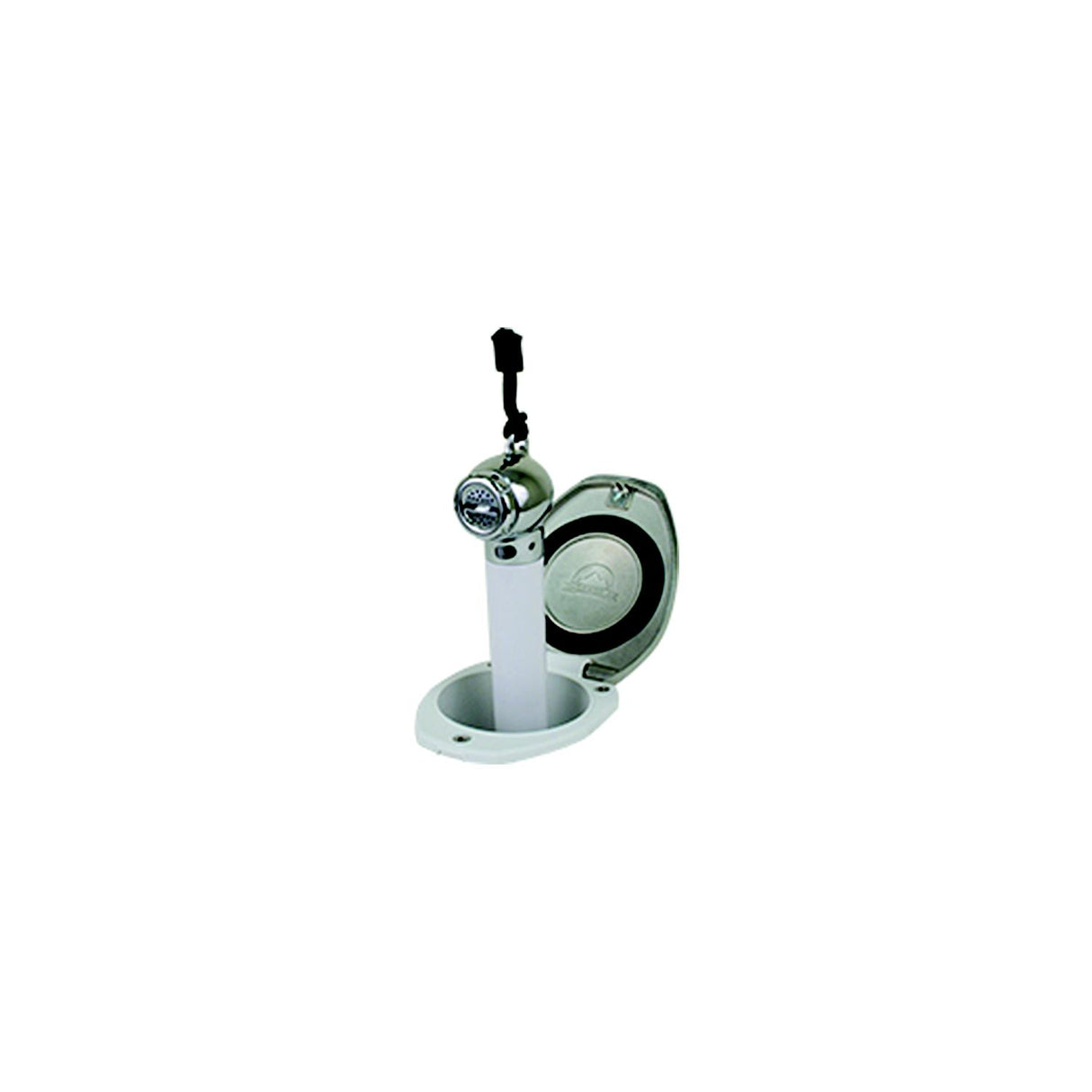 Scandvik White SS Recessed Transom Shower Handle/Hose - Vertical/Horizontal Mount - 6 Hose [12131] - official Scandvik product image 3