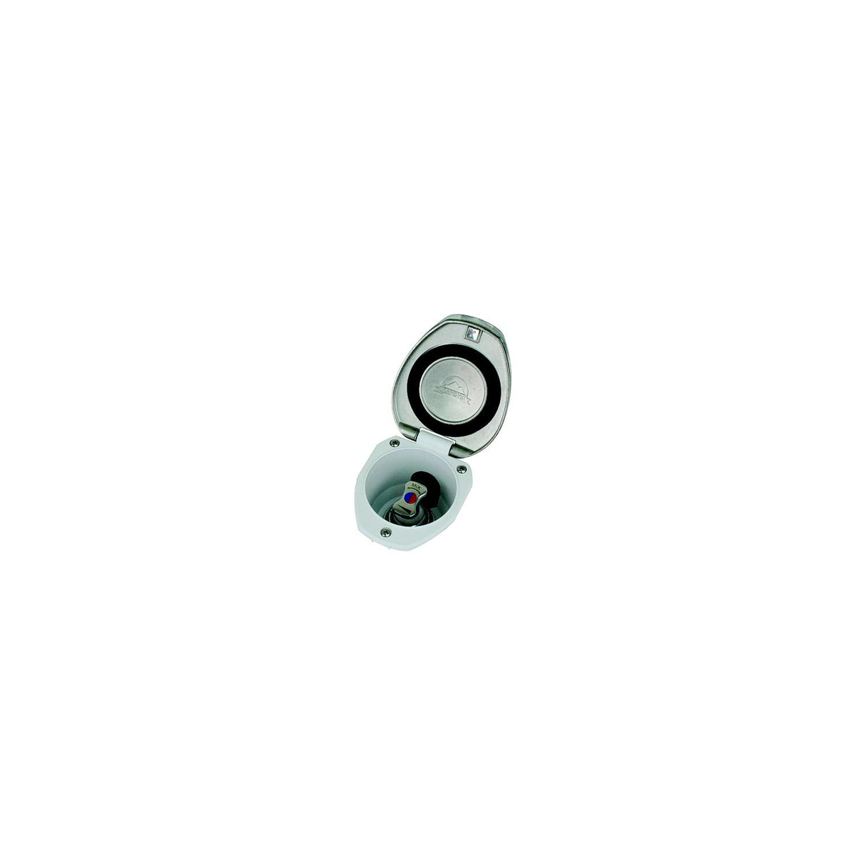 Scandvik Recessed T-Handle Mixing Valve - SS w/White Cup [12134] - official Scandvik product image 2