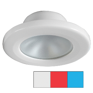 I2Systems Inc i2Systems Apeiron A3120 Screw Mount Light - Red, Cool White & Blue - White Finish - A3120Z-31HAE