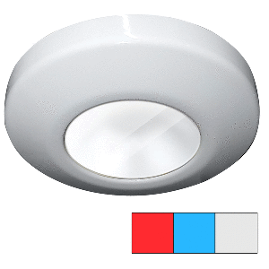 I2Systems Inc i2Systems Profile P1120 Tri-Light Surface Light - Red, Cool White &amp; Blue - White Finish - P1120Z-31HAE