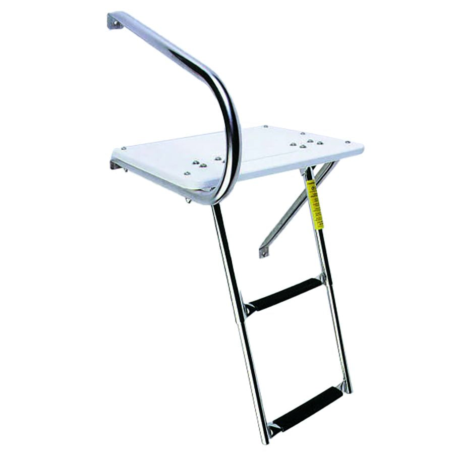 Garelick EEz-In Transom Platform with Telescoping Ladder (2 Steps) - 19536 - image 1