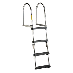 Garelick EEz-In Premium Folding Pontoon Transom Boarding Ladder (2 - 4 Steps) - 12380 - image 1