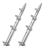TACO Marine TACO 15' Telescopic Outrigger Poles HD 1-½" - Silver/Silver - OT-0542VEL15-HD