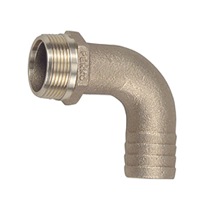 Perko 2" Pipe to Hose Adapter 90 degree Bronze MADE IN THE USA - 0063009PLB