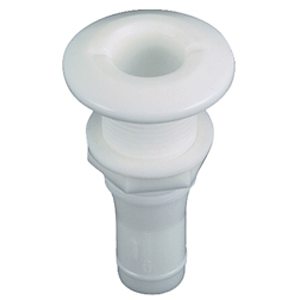 Perko 1" Thru-Hull Fitting f/ Hose Plastic MADE IN THE USA - 0328DP6