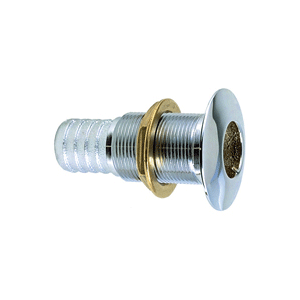 Perko 1" Thru-Hull Fitting f/ Hose Chrome Plated Bronze MADE IN THE USA - 0350006DPC