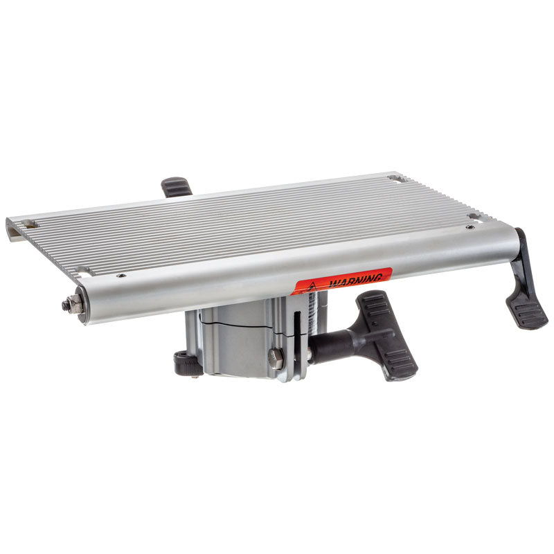 Garelick EEz-In Millennium Series Silver Powder Coat Finish Seat Slide and Swivel (Right Hand, Ribbed) - 21001 - image 1