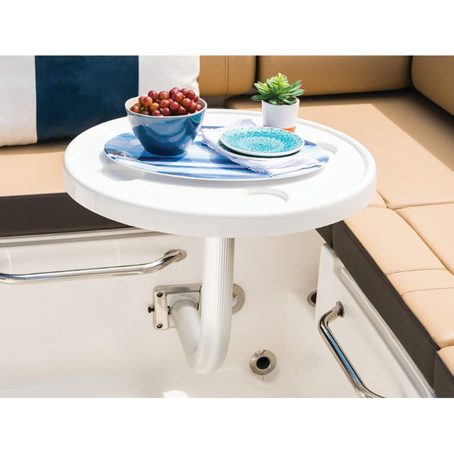 Garelick EEz-In Side Mount Coaming Table Leg System (Acrylic Coated ABS Table Top with Stainless Steel Table Leg) - 75337 - image 1
