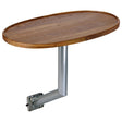 Garelick EEz-In Side Mount Coaming Table Leg System (Teak Table Top with Anodized Aluminum Table Leg) - 75459S - image 1