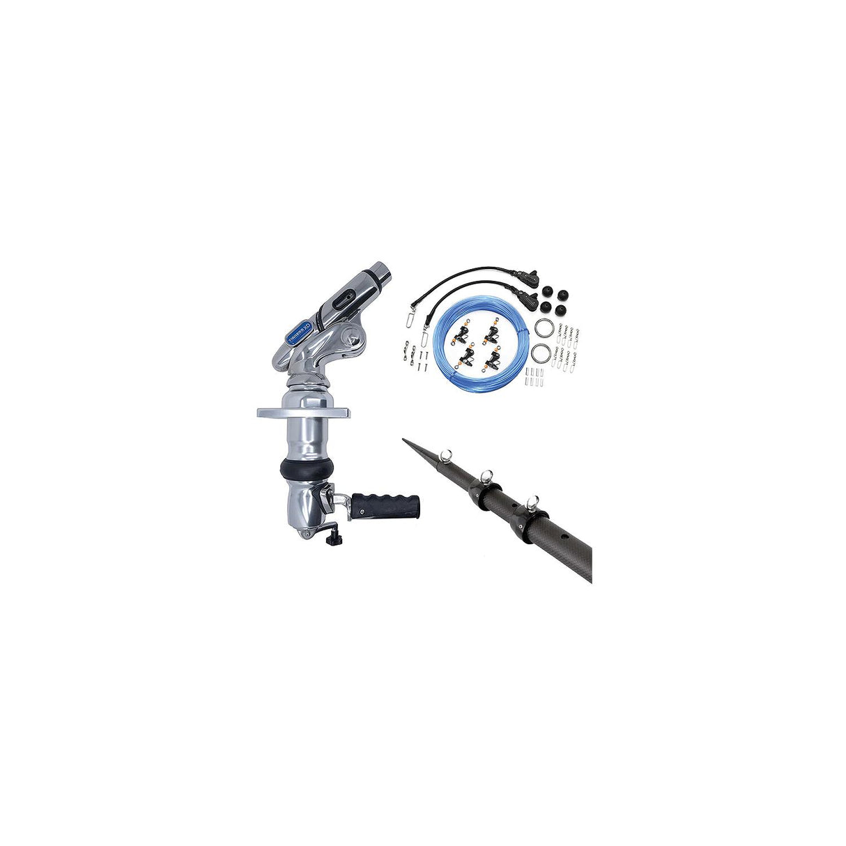 Tigress XD Crank Top Mount System - 18 - Carbon Fiber XD Black/Black Outriggers Pro Series Double Rigging Kit [88679-02] - official Tigress product image 2