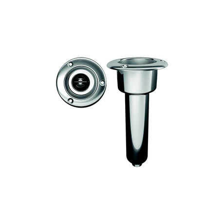 Mate Series Stainless Steel 0 Rod Cup Holder - Drain - Round Top [C1000D] - official Mate Series product image 2