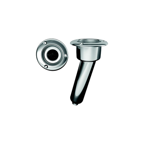 Mate Series Stainless Steel 15 Rod Cup Holder - Drain - Round Top [C1015D] - official Mate Series product image 2