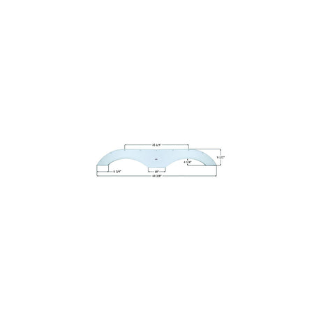 Icon Technologies Icon 01776 Fender Skirts – Tandem FS17710, Black - image 1