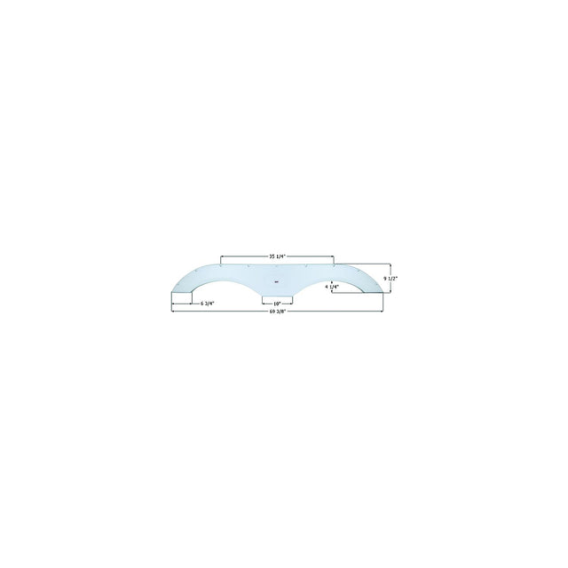 Icon Technologies Icon 01776 Fender Skirts – Tandem FS17710, Black - image 1