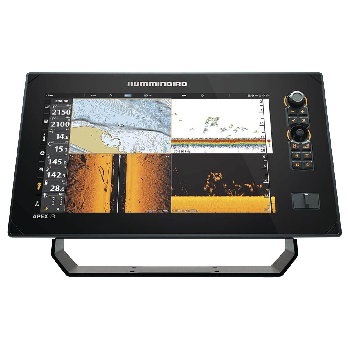 Humminbird APEX 13 Mega Si+ Chartplotter with Transducer - 411470-1VX - image 1