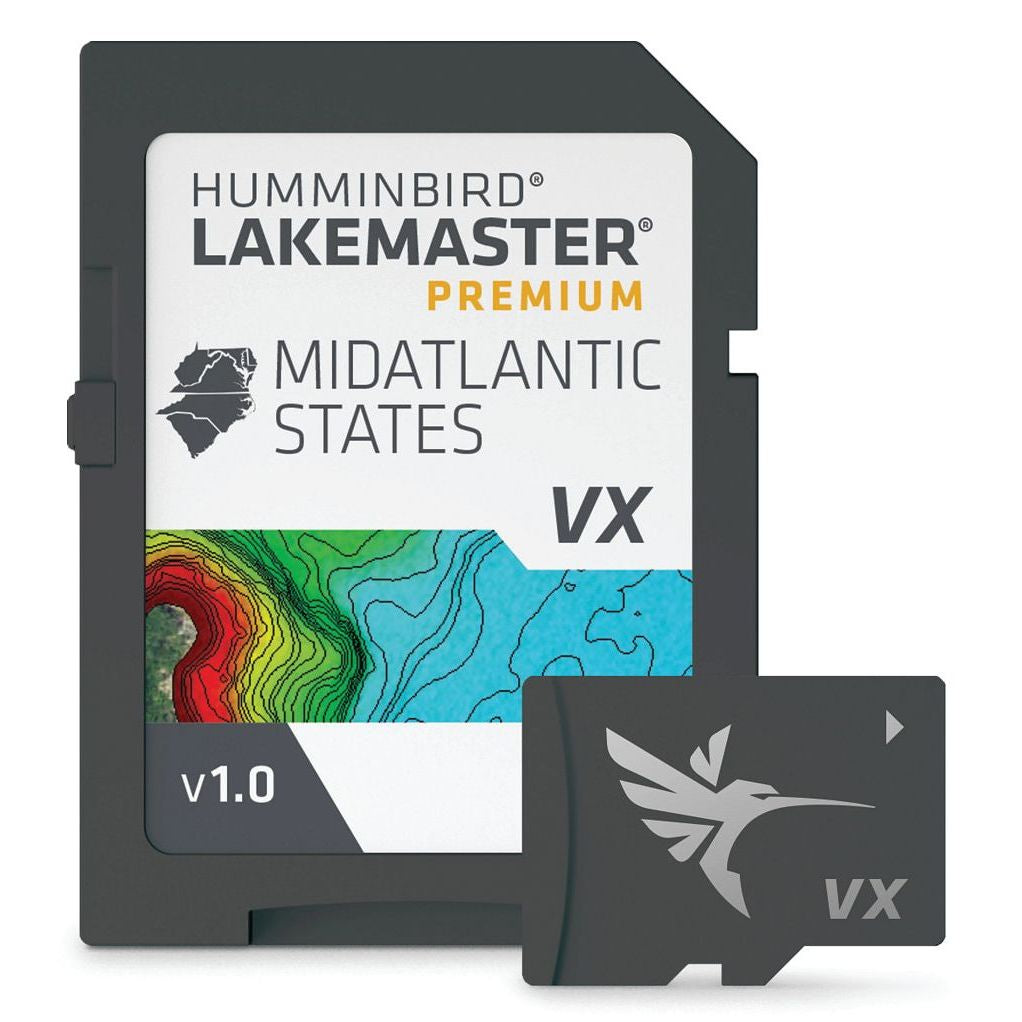 Humminbird LakeMaster® Premium Digital GPS Maps (VX Technology) - Mid-Atlantic - SC, NC, VA, WV, DE, MD - 602004-1 - image 1