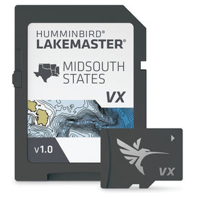 Humminbird LakeMaster® Digital GPS Maps (VX Technology) - Mid-South - TX, OK, AR, LA, MS - 601005-1 - image 1