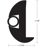 TACO Marine TACO Flex Vinyl Rub Rail Kit - Black w/Black Insert - 70' - 1-7/8" x 1-1/16" - V11-2423BBK70-2