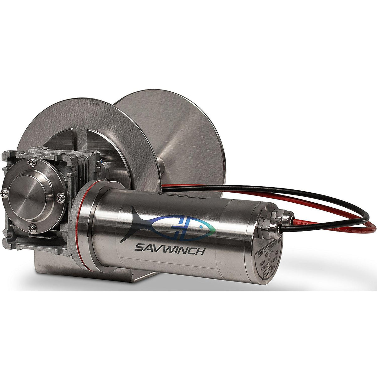 Savwinch 5003 SS Drum Anchor Winch, Rope Kit 164' of rope and chain (147' of 1/5" double-braid rope; 16.4' of 1/4' chain), Fits w/ 450SS, Boats up to 15', 11.6" W x 7.5" H - image 1