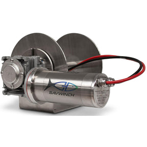 Savwinch 5005 SS Drum Anchor Winch, Rope Kit 229' of rope and chain (213' of 1/4" double-braid rope; 19' of 1/4"chain), Fits w/ 990SS, Boats up to 18', 13" W x 8.27" H - image 1