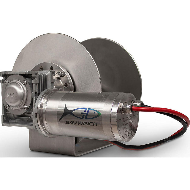 Savwinch 5012 SS Drum Anchor Winch, Rope Kit 460' of rope and chain (427' of 5/16" double-braid rope; 33' of 1/4" chain), Fits w/ 1500SS, Boats up to 26', 14.85" W x 11.8" H - image 1