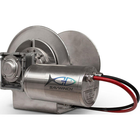 Savwinch 5016 SS Drum Anchor Winch, Rope Kit 338' of rope and chain (312' of 5/16" double-braid rope; 26' of 1/4" chain), Fits w/ 2000SS Boats up to 33', 16.5" x 12.04" H - image 1