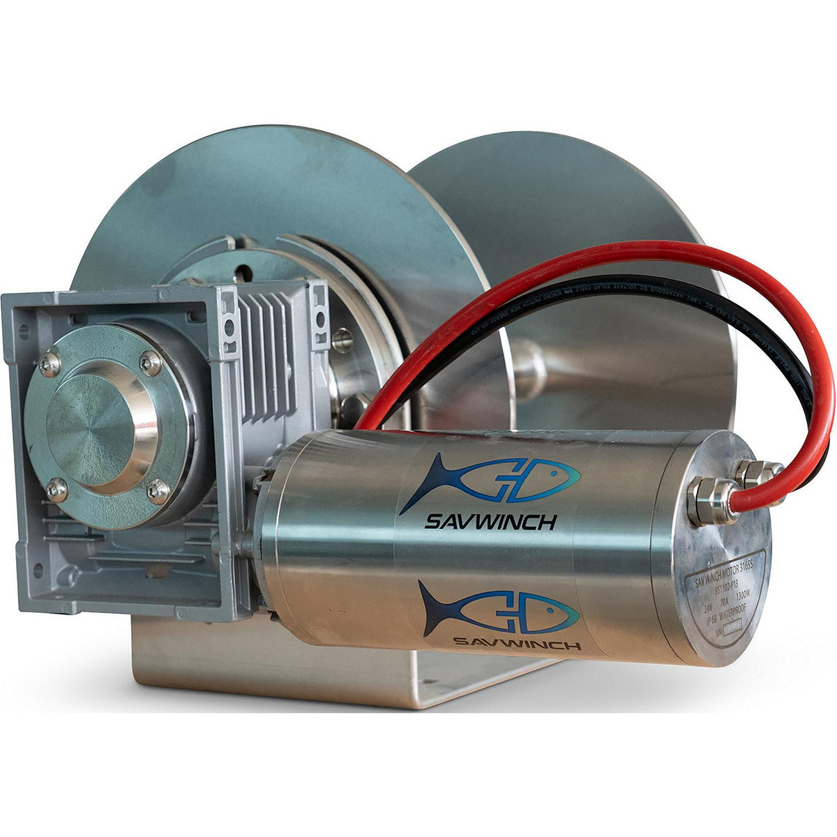 Savwinch 5018 SS Drum Anchor Winch, No Rope Kit, Fits w/ 3000SS, Boats up 46', 19.7" W x 13.03 H - image 2
