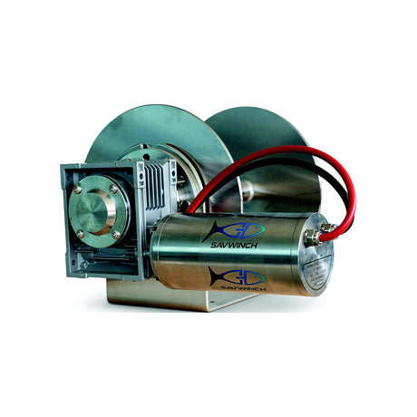 Savwinch 5018 SS Drum Anchor Winch, No Rope Kit, Fits w/ 3000SS, Boats up 46', 19.7" W x 13.03 H - image 1
