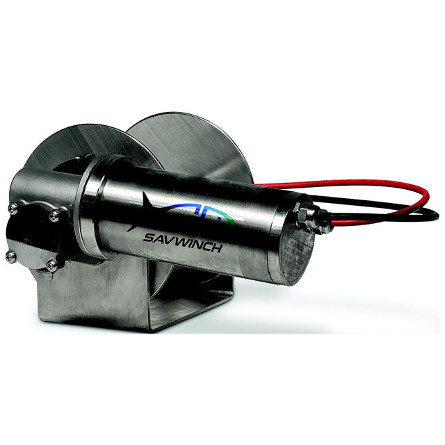 Savwinch 6003 Stainless Drum Anchor Winch, Rope Kit – 164' of rope and chain (147' of 1/5" double-braid rope; 16.4' of 1/4" chain), Fits w/ 450SSS,Boats up to 15' - image 1