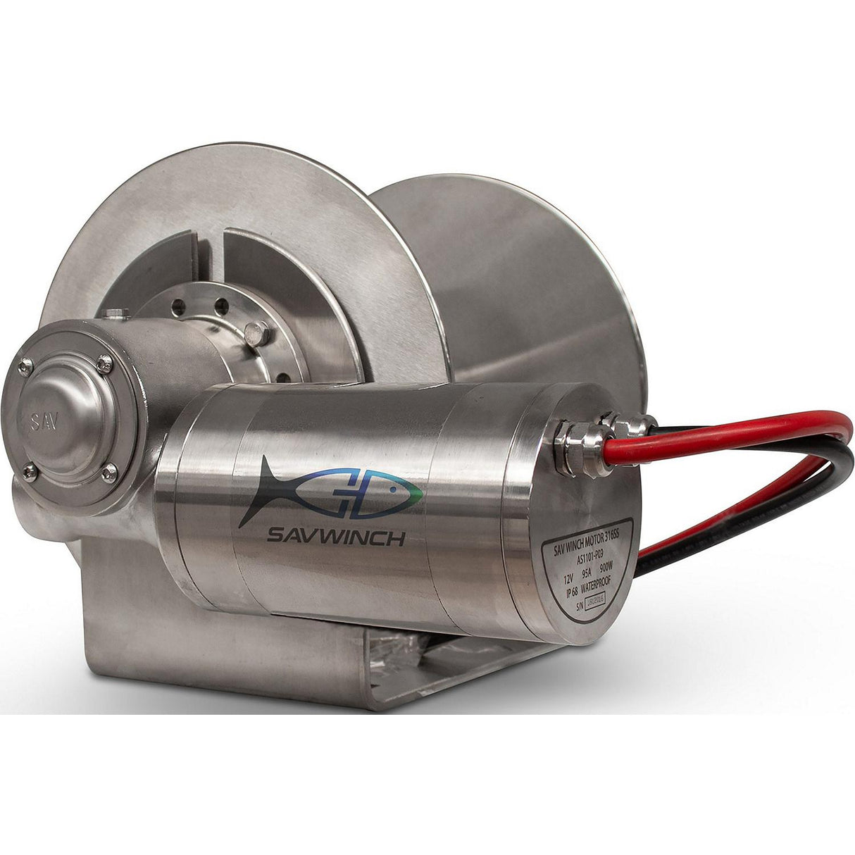 Savwinch 6016 Stainless Drum Anchor Winch, Rope Kit – 460' of rope and chain (427' of 5/16" double-braid rope; 33' of 1/4" chain), Fits w/ 2000SSS, Boats up to 33' - image 2