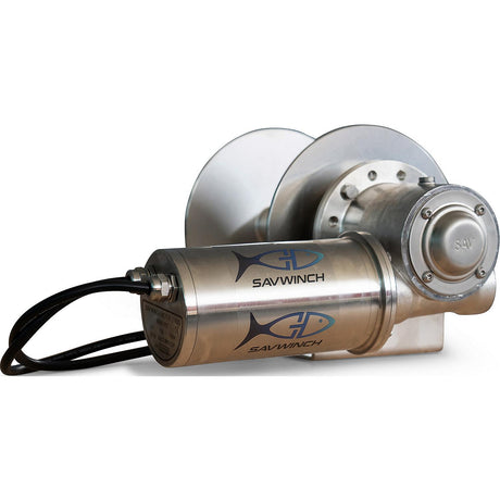 Savwinch 9002 Commercial Drum Anchor Winch, 418mm W x 210mm H, Fits w/ Boats up to 26' - image 2