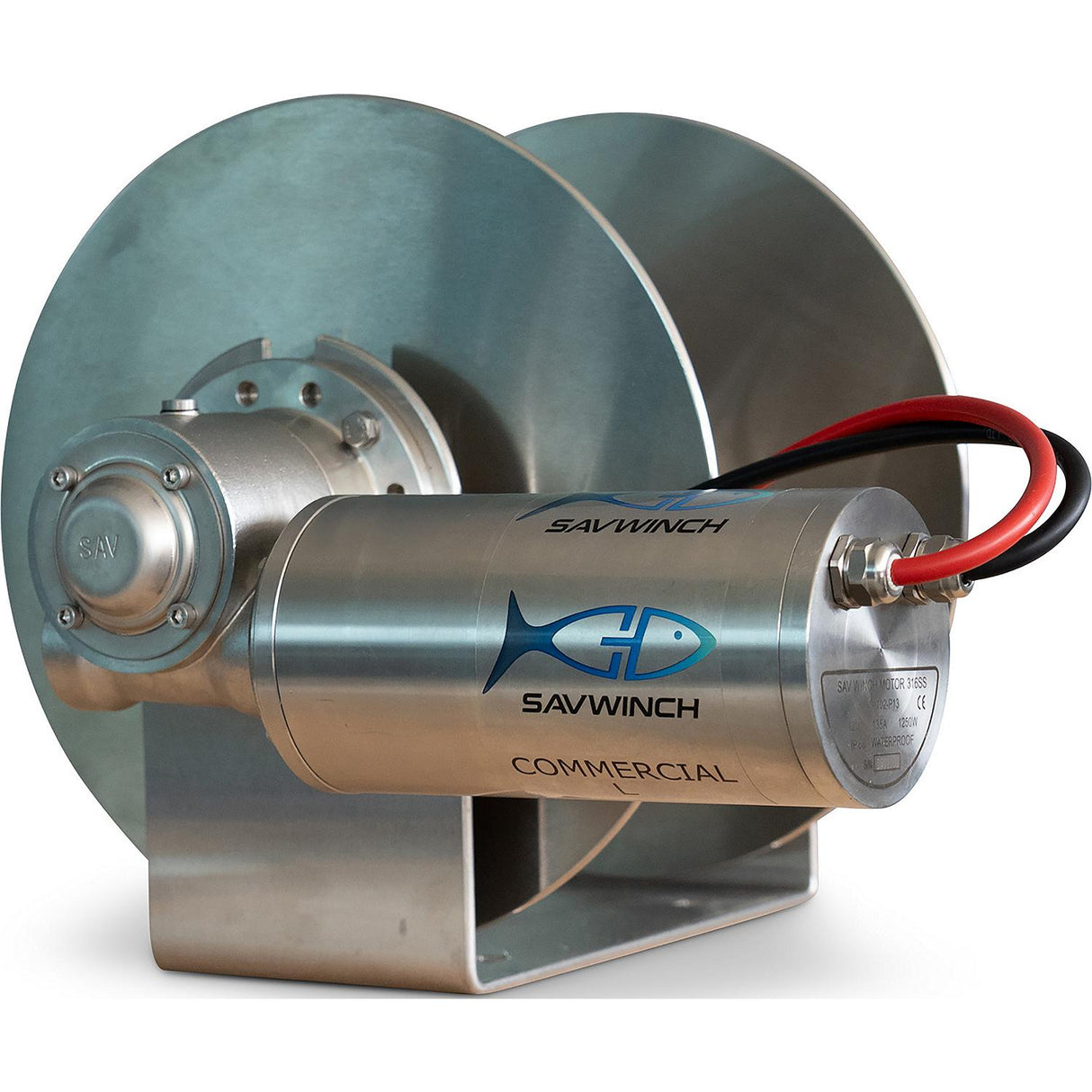 Savwinch 9004 Commercial Drum Anchor Winch, 476mm W x 365mm H, Fits w/ Boats up to 40' - image 2