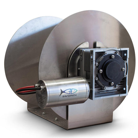 Savwinch 9012 Stainless Drum Anchor Winch, No Rope kit, Fits w/ 6000SSS, Boats up to 65', 24V - image 2