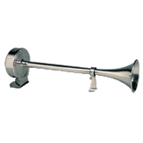 Schmitt Marine Deluxe All-Stainless Single Trumpet Horn - 12V - 10027